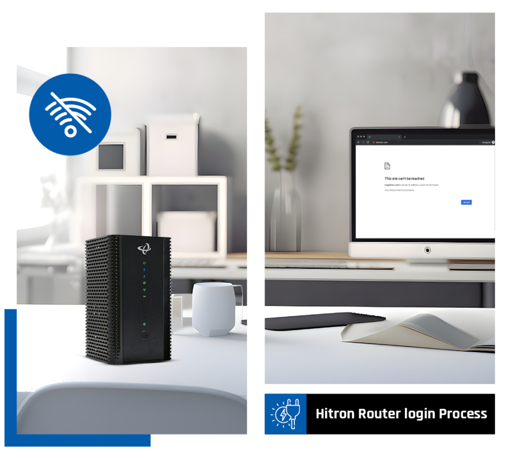 Hitron router login page